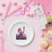 Rock N � Skull � Funny Punk Skeleton Konzert Pappteller (Party)