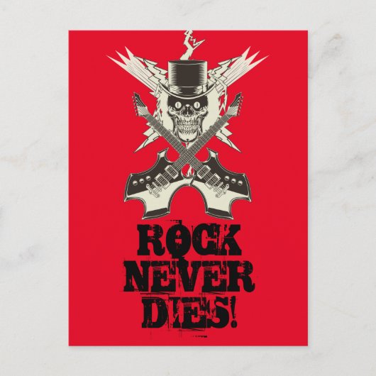 Rock Niemals stirbt! Postkarte (Vorderseite)