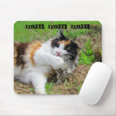 Rock Nom Cat Food Mousepad (Mit Mouse)