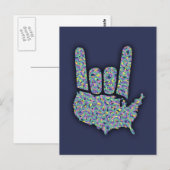Rock North America Postkarte (Vorne/Hinten)