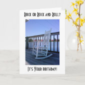 ROCK ODER ROCK UND ROLLEN AUF IHRER GEBURTSKARTE KARTE (Gelbe Blume)