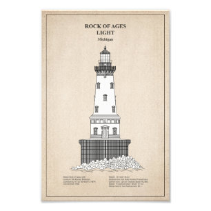 Rock of Ages Lighthouse - Michigan - SBD Fotodruck
