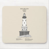 Rock of Ages Lighthouse - Michigan - SBD Mousepad (Vorne)