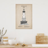 Rock of Ages Lighthouse - Michigan - SBD Poster (Küche)