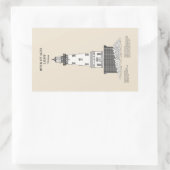 Rock of Ages Lighthouse - Michigan - SBD Rechteckiger Aufkleber (Tasche)
