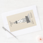 Rock of Ages Lighthouse - Michigan - SBD Rechteckiger Aufkleber (Umschlag)