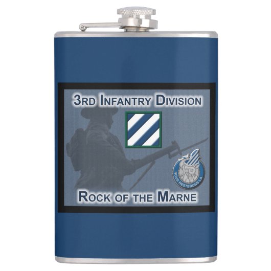 "Rock of the Marne" 3. Infanterie-Division Flachmann (Vorderseite)