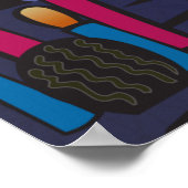 "Rock On" Band Concept Music Art Poster (Ecke)