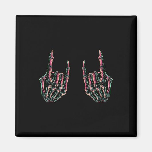 Rock on Band T-Shirts für Frauen Rock and Roll s f Magnet (Vorne)