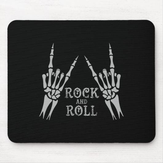 Rock on Band T-Shirts für Frauen Rock and Roll s f Mousepad (Vorne)