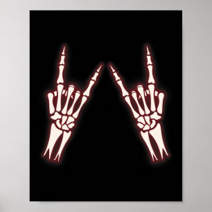Rock on Band T-Shirts für Frauen Rock and Roll s f Poster