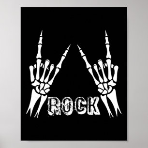 Rock on Band T-Shirts für Frauen Rock and Roll s f Poster