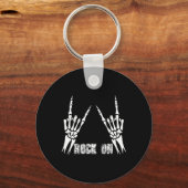Rock on Band T-Shirts für Frauen Rock and Roll s f Schlüsselanhänger (Vorderseite)