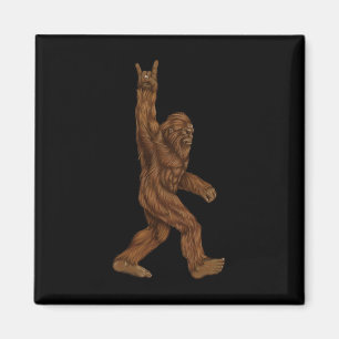 Rock On Bigfoot - Concept Buddy - Hand Drawn Sasqu Magnet