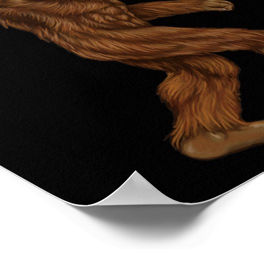 Rock On Bigfoot - Concept Buddy - Hand Drawn Sasqu Poster (Ecke)