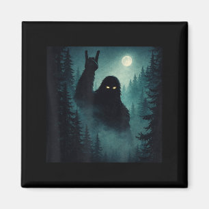 Rock On Bigfoot Sasquatch Kryptid Nachtwald Magnet