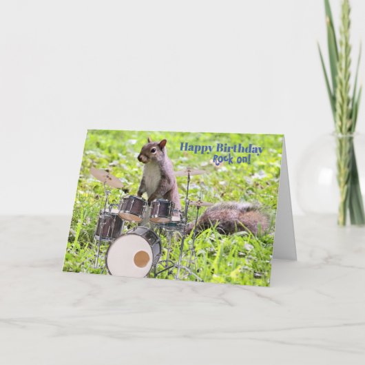 Rock on Birthday Card Karte (Vorderseite)