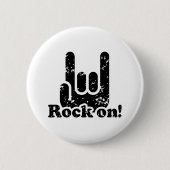 Rock On Button (Vorderseite)