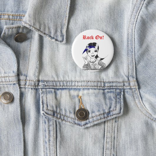 Rock On! Button (Beispiel)