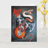 Rock On Card Karte (Gelbe Blume)