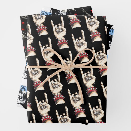 Rock on Collection Geschenkpapier Set (Beispiel)