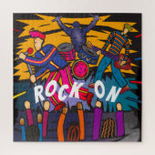 Rock on Colorful Band Konzert Puzzle (Vertikal)