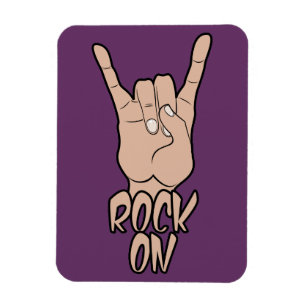 ROCK ON custom color magnet