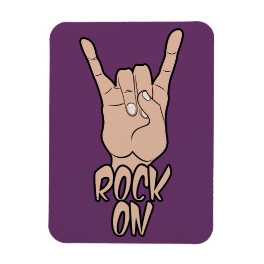 ROCK ON custom color magnet (Vertikal)