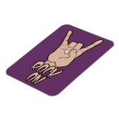 ROCK ON custom color magnet (Linke Seite)