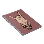 ROCK ON custom color notebook Notizblock (Rechte Seite)