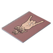 ROCK ON custom color notebook Notizblock (Linke Seite)