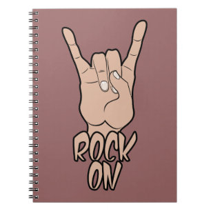 ROCK ON custom color notebook Notizblock