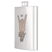 ROCK On custom monogram flask Flachmann (Links)