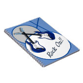 Rock On Double Blue GitarrenNotebook Notizblock (Rechte Seite)