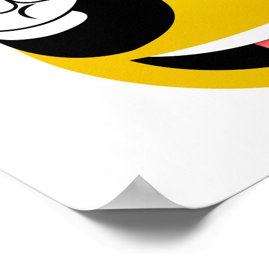 Rock on Emoji Poster (Ecke)