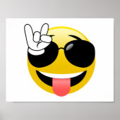 Rock on Emoji Poster (Vorne)