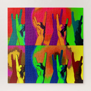 Rock on Everybody - You Rock Hand Signs Puzzle