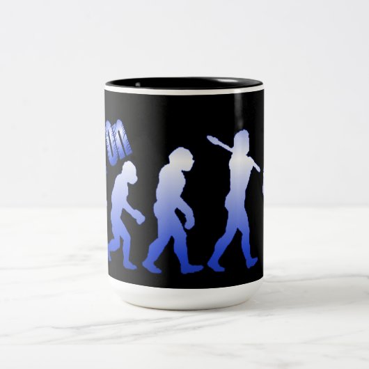Rock on Evolution Rock Blue Logo Tasse (Mittel)