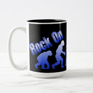 Rock on Evolution Rock Blue Logo Tasse