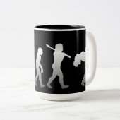 Rock on Evolution Rock Silver Logo Tasse (VorderseiteRechts)