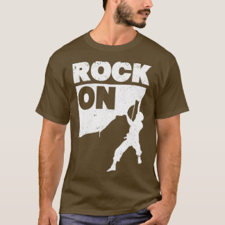 Rock on Funny Climbing Vintager Bergsteiger T-Shirt