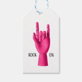 Rock On! Geschenkmarke für den Rocker in Ihrem Leb Geschenkanhänger