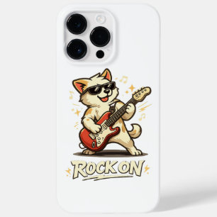 Rock On Gitarre Hund Lustige Rockmusik Case-Mate iPhone 14 Pro Max Hülle