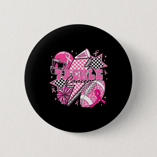 Rock on Halloween Kegelmuster Skeletthand Button (Vorderseite)