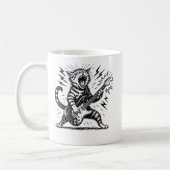 Rock On Heavy Metal Gitarrenkatze Kaffeetasse (Links)