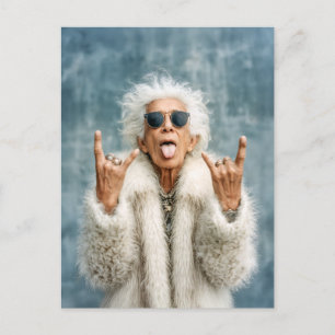 Rock On in Style Postkarte
