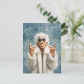 Rock On in Style Postkarte (Stehend Vorderseite)