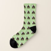 Rock On Kack Emoji Green Socks Socken (Links - Außen)