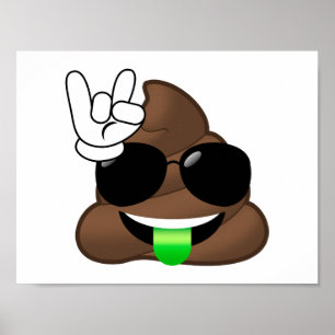 Rock On Kack Emoji Poster