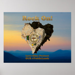 ROCK ON! Liebe Hike Schützt Unsere Öffentlichen Lä Poster